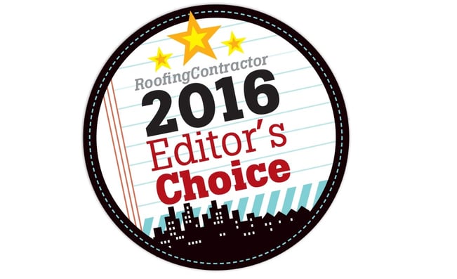 Roofing Contract Editors Choice Award